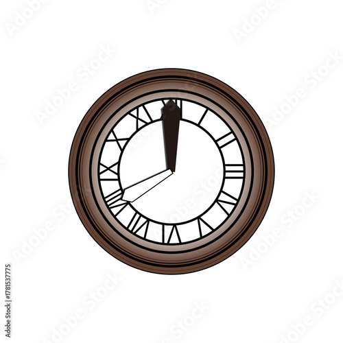 Classic Clock Series – 8 o’clock ｜ クラシック時計シリーズ – 8時の時計イラスト