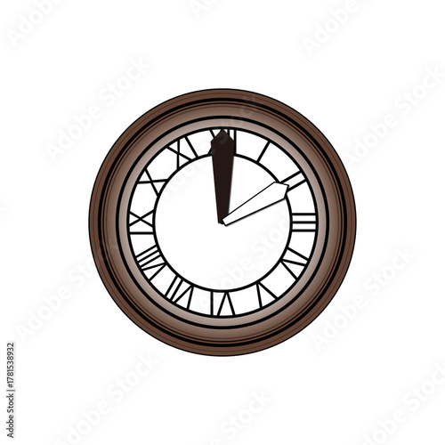 Classic Clock Series – 2 o’clock ｜ クラシック時計シリーズ – 2時の時計イラスト