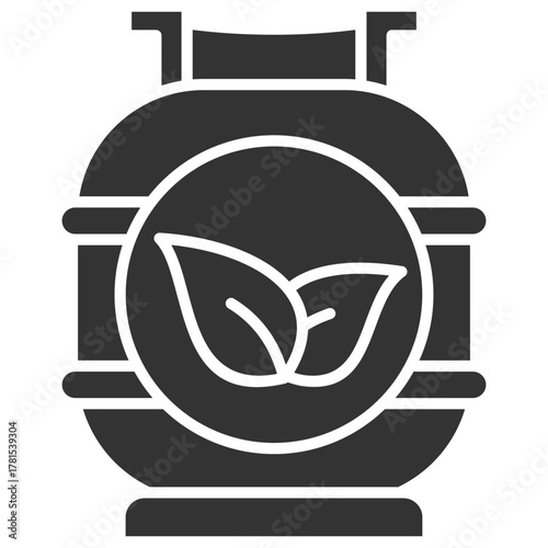 Biogas Glyph Icon