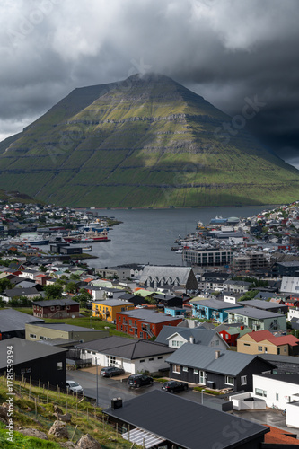 Panoramic View of Klaksvik, Faroe Islands