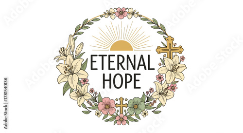 Divine Inspiration and Floral Serenity: A Symbol of Enduring Faith