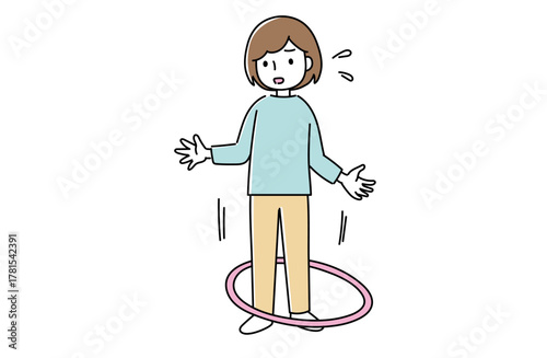 フラフーブがうまくできない女性