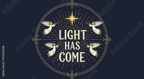 Celestial heralds announce the arrival of light with angelic harmony