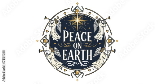 Celestial chorus heralds universal harmony and global tranquility, celebrating