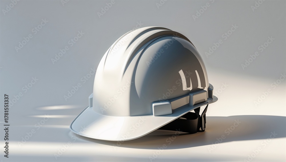 Fototapeta premium construction helmet in a construction site