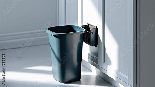 clip-on trash bin for cupboard on a white background