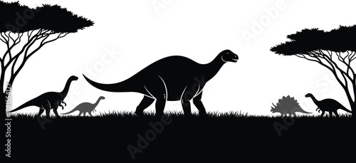 A vector illustration of a black silhouette of a wild camel mammal isolated against a white background