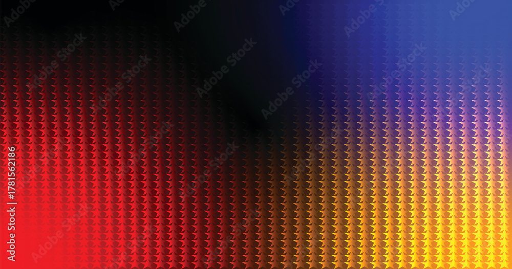 Fototapeta premium Abstract colorful lines in a flowing, rainbow pattern create a vibrant theater curtain backdrop design with a dramatic dark velvet texture