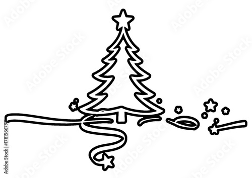 simple black line art drawi...