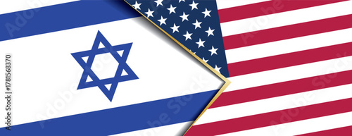 Israel and USA flags overlapping, symbolizing unwavering strategic partnership, security alliance, and democratic support