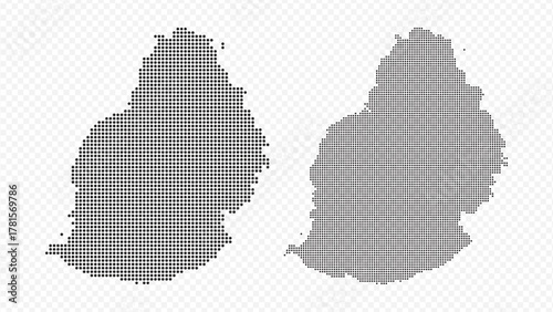 Detailed Liberia map set: solid black silhouette and outline contour vector illustration