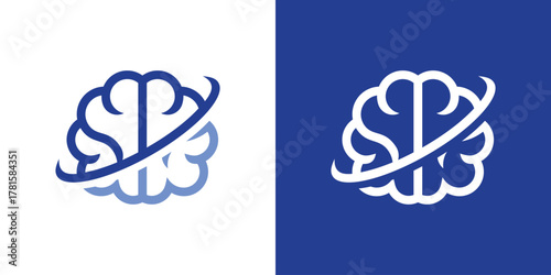 Human Solution Logo , A dual-meaning design combining a person and solution symbol, representing innovation, creativity, and problem solving.