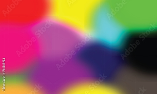 Abstract colorful background with bright motion lights and a smooth blurry wave pattern