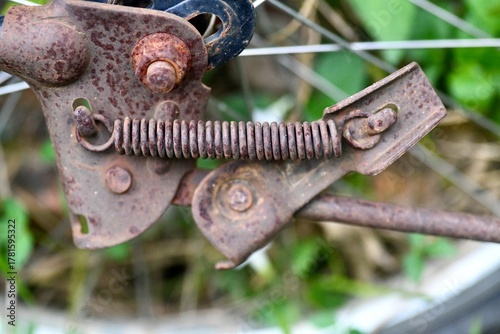 close up of a threaded steel