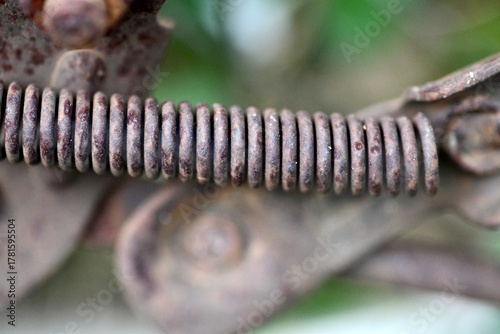 close up of a threaded steel
