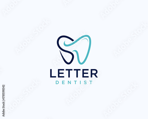 SD initials tooth logo