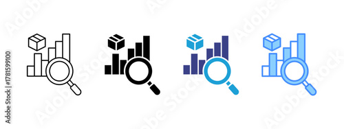 Demand icon set multiple style collection