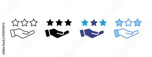 Features  icon set multiple style collection