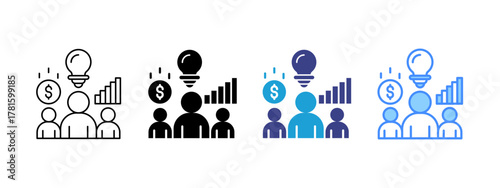 Expectation icon set multiple style collection