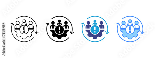 Failure  icon set multiple style collection