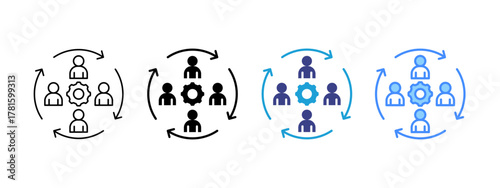 Iteration  icon set multiple style collection