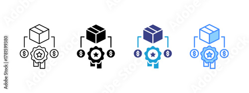 MVP icon set multiple style collection