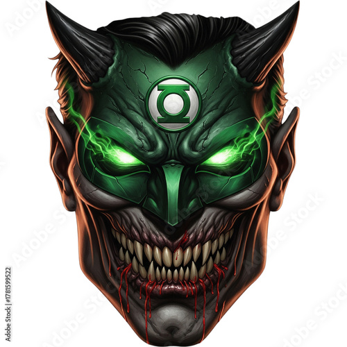the face of a mask