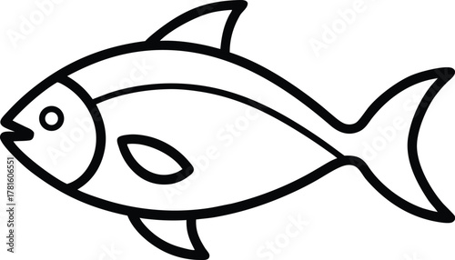 Seafood and Fish Line Art Transparent Background