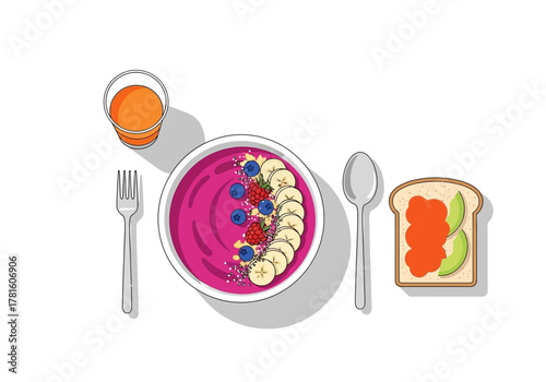 Abstract Geometric Shapes Composition Colorful Circles and Rectangles.