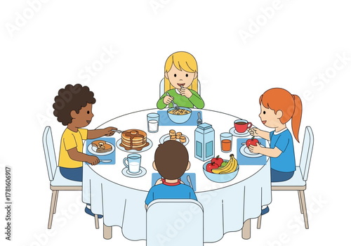 Geometric Shapes Composition: Triangles Circles Squares and Polygons.