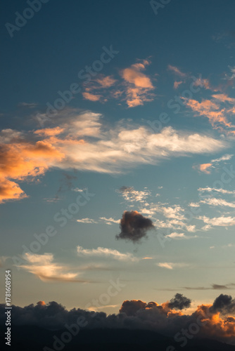 Sky with Clouds at Sunset