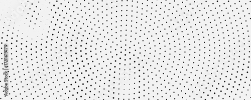 Abstract halftone wave dotted background. Futuristic twisted grunge pattern, dot, circles