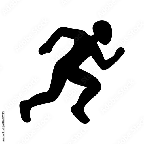 runner silhouette vector