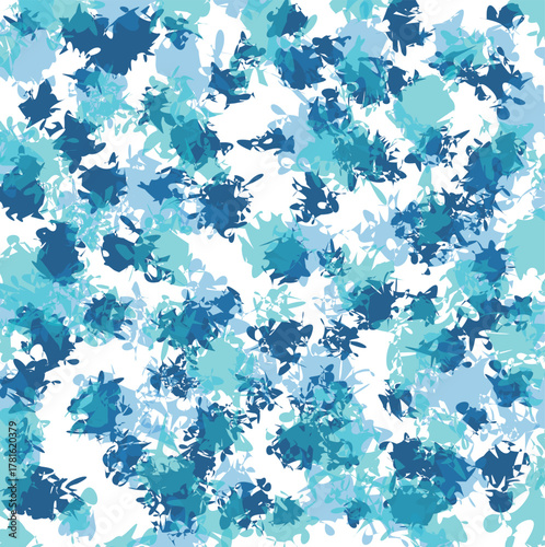 The texture consists of blue spots and blots, imitating ice.