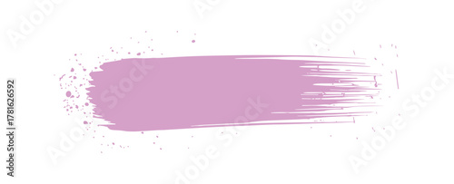 Abstract paint brush stroke isolated on white background, design element for text box, border or banner