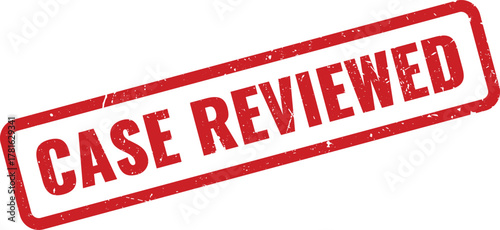 Red grunge rubber stamp impression clearly indicating a document or process has been thoroughly reviewed and approved