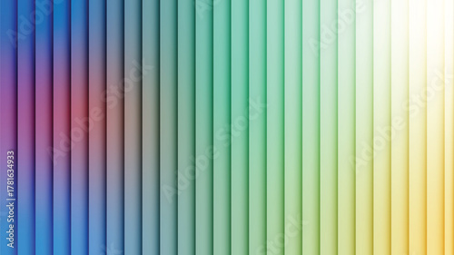 Abstract rainbow gradient colored vertical stripes background design