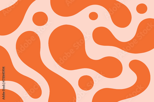 orange simple liquid abstract background