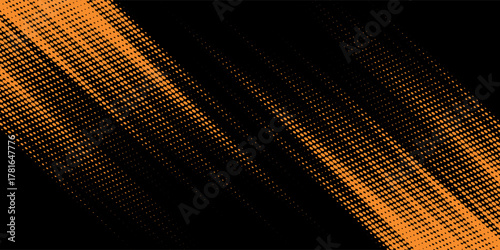 orange black brush Car sticker wrap pattern banner abstract sporty lines black orange color combination grunge brush modern pattern racing motorsport vector design.