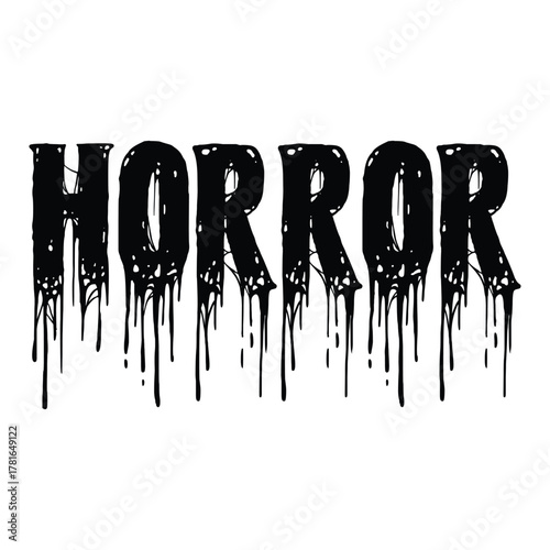 Horror Typography T-shirt Design
