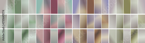 Set of modern abstract backgrounds, various color gradients, original color set