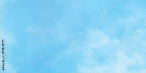 Light blue sky with blurred white clouds. Smooth and peaceful abstract atmosphere design perfect for poster, website banner, and print artwork.