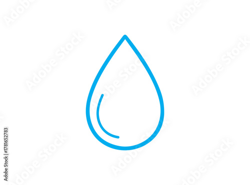 Blue water drop vector illustration
