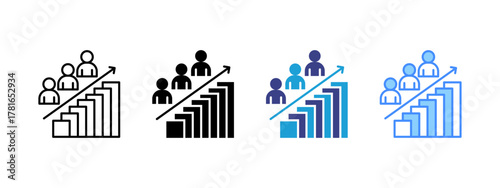 Demand  Collection icon set multiple style collection