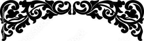 traditional pattern of sumatera. floral pattern with dark color