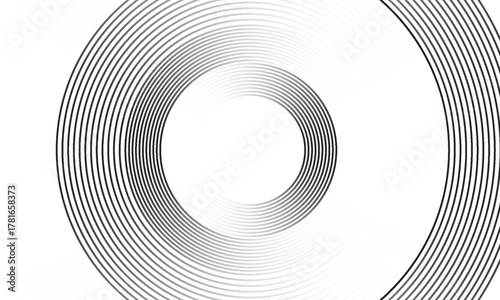 Black mascara circular texture, brush stroke isolated on white background. vector eps10