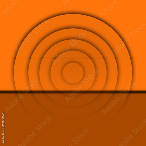 Wallpaper Mural Abstract Orange Concentric Circles Background Layered Circular Waves on Gradient for Digital Designs Wallpapers and Abstract Art Torontodigital.ca