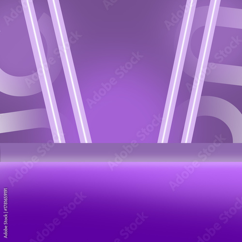 Wallpaper Mural Abstract Purple Neon Gradient Background with Glowing Curved Lines Futuristic Abstract Design for Wallpapers Digital Art and Stage Mockups Torontodigital.ca