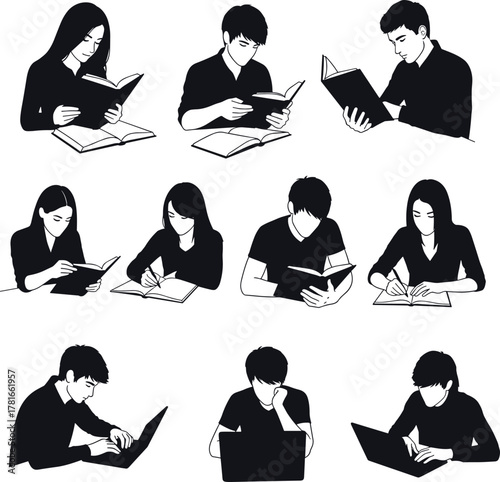 Fishing silhouettes, outdoor leisure, people fishing, dock fishing, boat fishing, casting line, nature activity, recreational sport, lake fishing, peaceful hobby, black figures