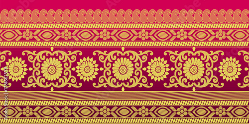 beautiful graphic saree design and this sari design is in Indian style which is for textile fashion industry and it can be used as wallpaper backdrop and website bg this style is originated in india 